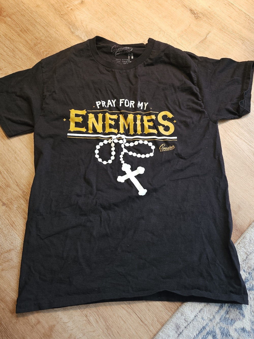 "Pray For My Enemies" graphic t-shirt by Sneaker Threads Size Mens Mediun